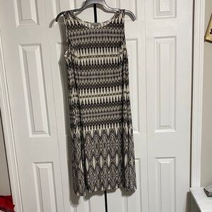 Danny & Nicole cream black tan shift dress size 20W